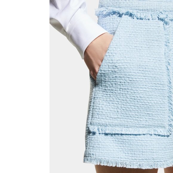 NEW Cinq a Sept Size 10 Women's Allen Boucle Short - Dream Blue - Picture 4 of 4